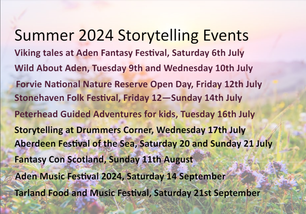 A list of Pauline's events this summer.
These will all be posted in individual posts.