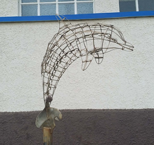 The dolphin at the Open Air Swimming Pool