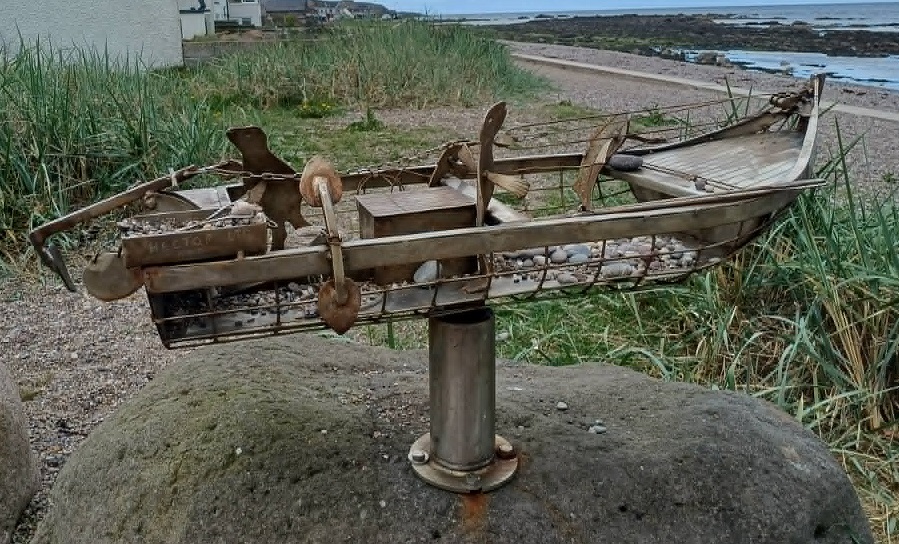 A fishing boat, located at Cowie.